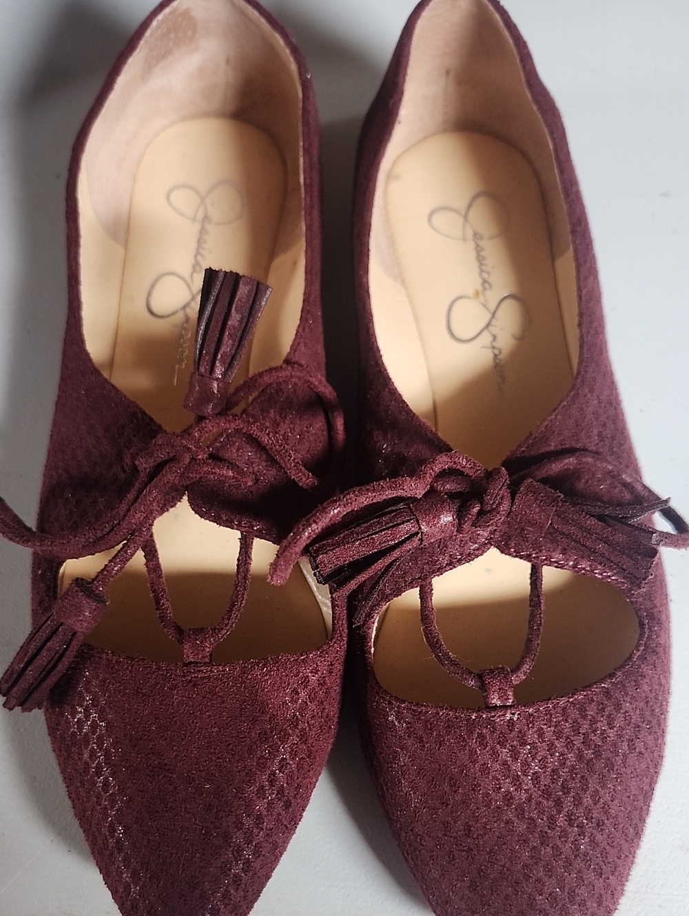Jessica Simpson Flats With Tie Up Bow